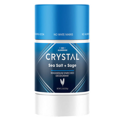 Crystal, Magnesium Enriched Deodorant Stick Lavender Plus Rosemary, Sea Salt & Sage 2.5 Oz Crystal