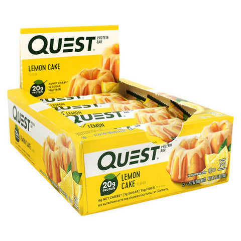 Quest Nutrition, Quest Protein Bar Lemon Cake, 12 Count Quest Nutrition