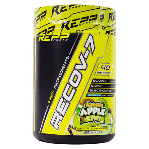 Repp Sports, Recov-7 Sour Apple Kiwi, 40 Servings Repp Sports