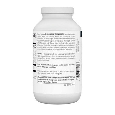 Source Naturals, Glucosamine Chondroitin, Extra Strength 240 Tabs Source Naturals