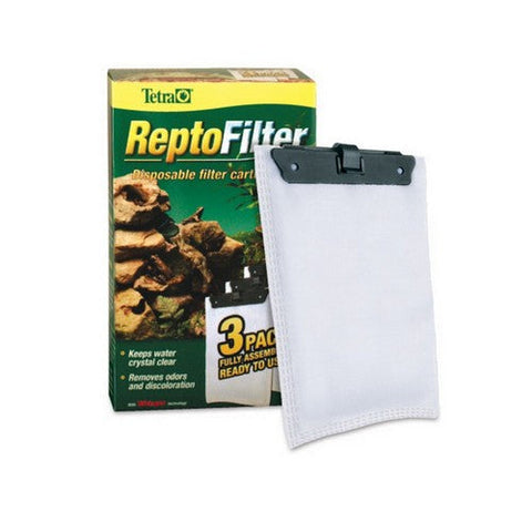 ReptoFilter Disposable Filter Cartridges Medium - 90 GPH (3 Pack) by Tetrafauna