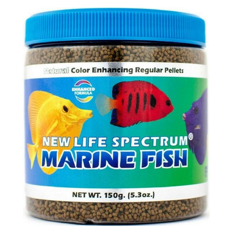Marine Fish Food Regular Sinking Pellets 150 g by New Life Spectrum