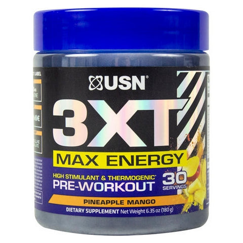 USN, 3XT-Max Energy Pineapple Mango, 30 Servings USN