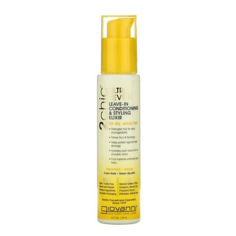 Giovanni Cosmetics, 2Chic Ultra-Revive Leave-In Conditioning Elixir, Pineapple & Ginger 4 Fl Oz Giovanni Cosmetics
