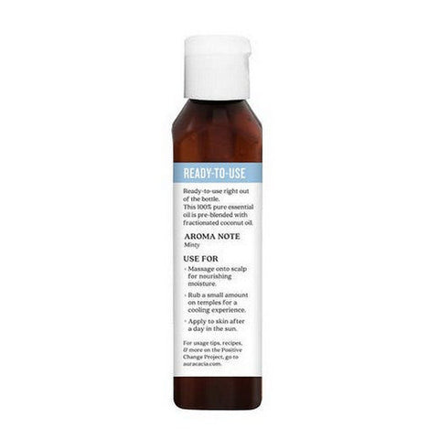 Aura Cacia, Ready-To-Use Essential Oil, Peppermint 4 Oz Aura Cacia