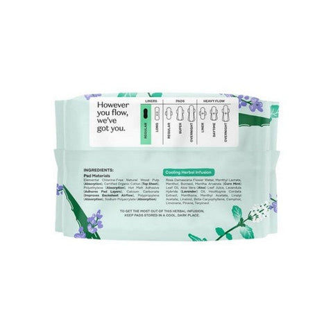 The Honey Pot, 100% Organic Cotton Cover Everyday Liners, 30 Count The Honey Pot