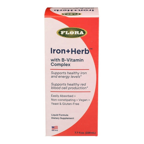 Flora, Iron + Herb With Vitamin B, 7.7 Flora