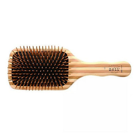 Bass Brushes, Bass Brushes Large Square Paddle Brush Wood Bristles, 1 Count Bass Brushes