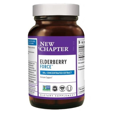 New Chapter, Elderberry Force, 60 Veg Caps New Chapter