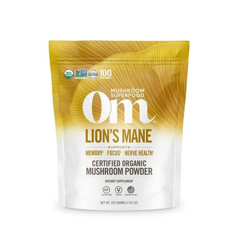 Om Mushrooms, Organic Mushroom Powder Lion's Mane, 7.05 Oz Om Mushrooms
