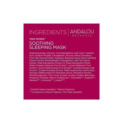 Andalou Naturals, Sleep Mask Soothing Sensitive, 1.7 Oz Andalou Naturals