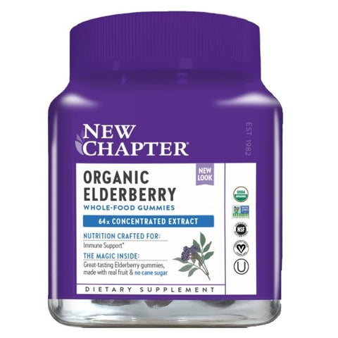 New Chapter, Organic Elderberry Whole Food, 30 Gummies New Chapter