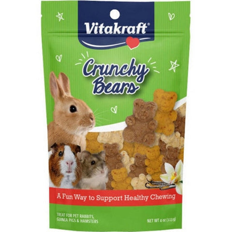 Vitakraft Crunchy Bears Small Animal Treat 4 oz by Vitakraft