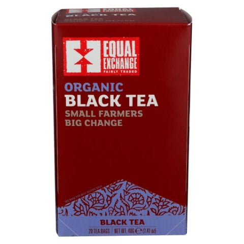 Equal Exchange, Organic Black Tea, 20 Bags (Case of 6) Equal Exchange