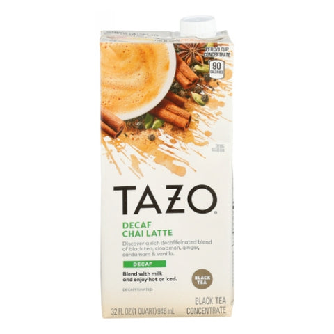 Chai Decaf Tea Latte 32 Oz (Case of 6) by Tazo