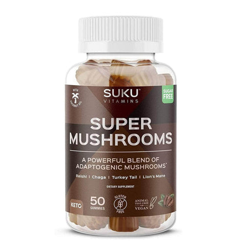 SUKU Vitamins, Super Mushrooms, Espresso Decaffeinated 50 Count SUKU Vitamins