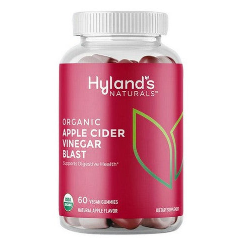 Hylands, Naturals Organic Apple Cider Vinegar Blast Vegan Gummies Apple, 60 Count Hylands