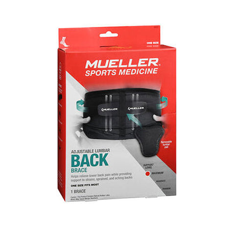 Mueller, Adjustable Lumbar Back Brace One Size, 1 Count Mueller