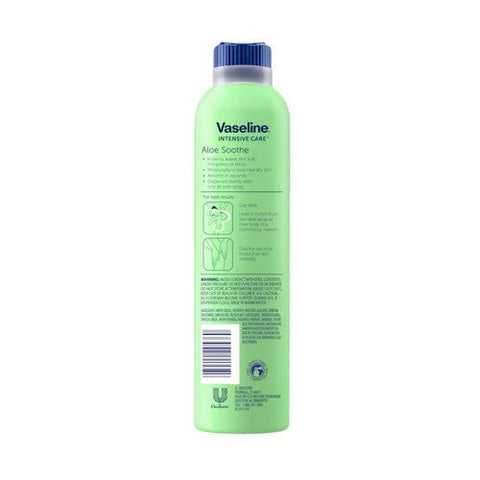 Vaseline, Intensive Care Spray Moisturizer Aloe Soothe, 6.5 Oz Vaseline