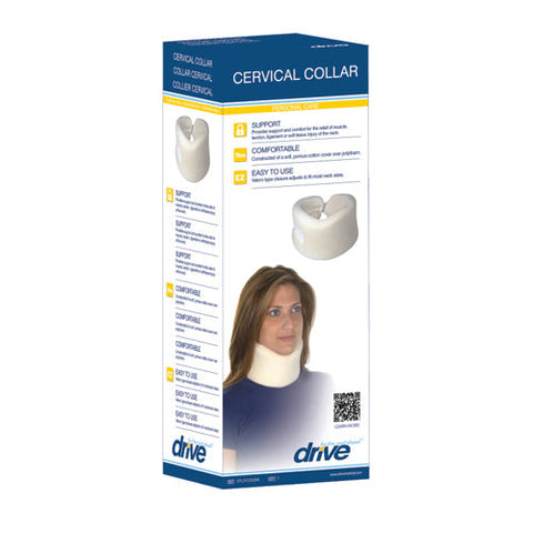 Drive Medical, Drive Cervical Collar Foam White, 1 Count Drive Medical
