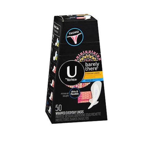 U By Kotex, Balance Liners Thong Regular, 50 Count U By Kotex
