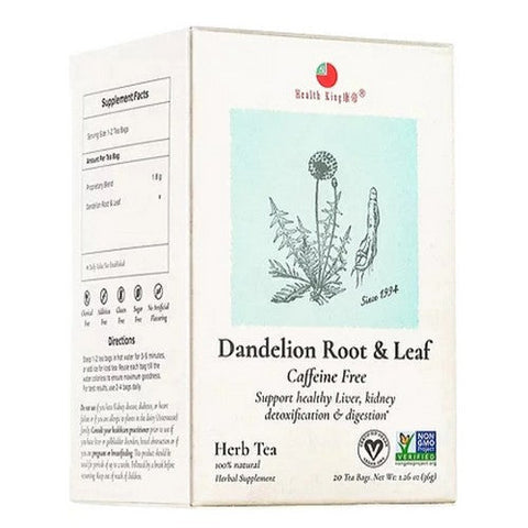 Health King, Dandelion Root & Leaf Herb Tea, 20 Bags Health King