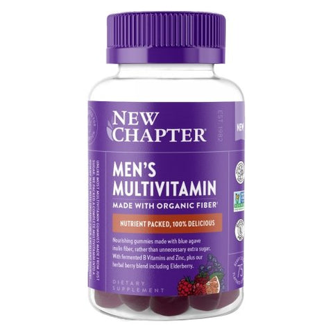 Men's Multivitamin Gummies Berry Citrus 75 Count by New Chapter