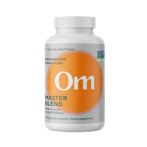 Om Mushrooms, Superfood Master Blend Mushroom Capsules, 160 Count Om Mushrooms