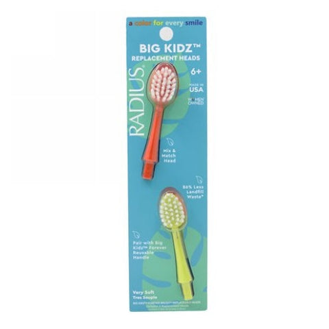 Radius, Replacement Heads Forever Big Kidz, 2 Count Radius