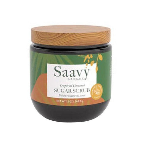 Saavy Naturals, Tropical Coconut Sugar Scrub, 12 Oz Saavy Naturals