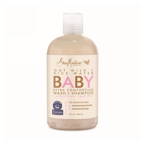 Shea Moisture, Extra Comforting Baby Wash & Shampoo Oat Milk & Rice Water, 13 Oz Shea Moisture