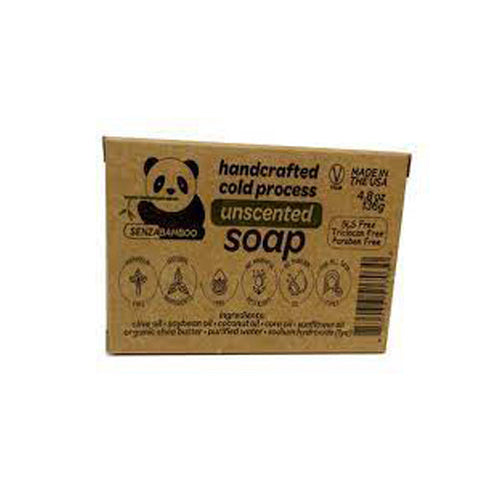 Senzacare, Unscented Handcrafted Cold Processed Soap, 1 Count Senzacare