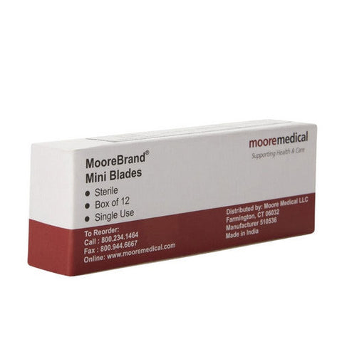 McKesson, Surgical Blade McKesson Carbon Steel No. 61 Sterile Disposable Individually Wrapped, Box Of 12 McKesson