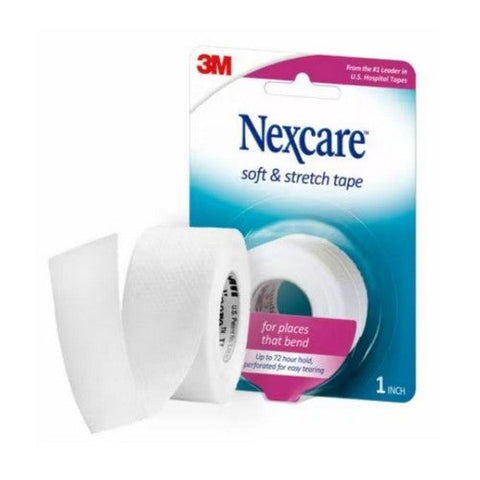 Nexcare, Perforated Medical Tape Soft and Stretch White 1 Inch X 6 Yard Fabric NonSterile, Box Of 24 Nexcare