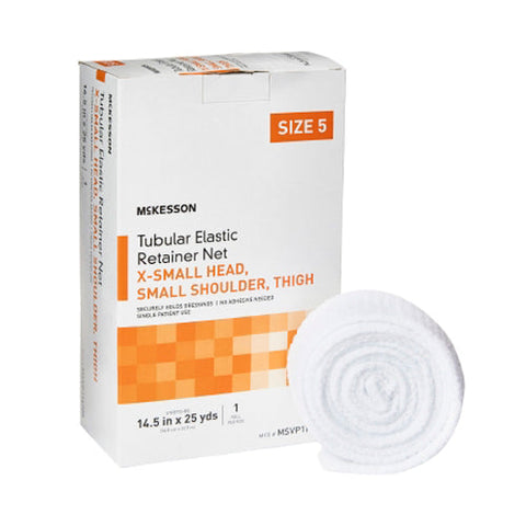 McKesson, Tubular Bandage Small Head Small Shoulder Thigh 14-1/2 inch X 25 yards Size 5, Box Of 1 McKesson