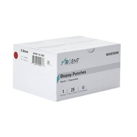 McKesson, Argent Disposable Biopsy Punches 2.0 mm, Box Of 25 McKesson