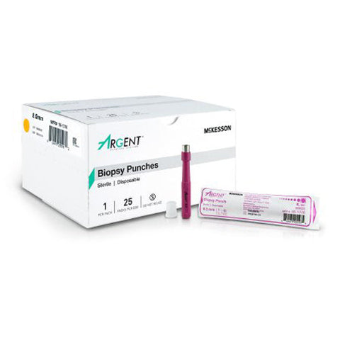 McKesson, Argent Disposable Biopsy Punches 8.0 mm, Box Of 25 McKesson