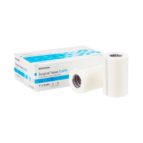 McKesson, Silk-Like Cloth Medical Tape 3 Inch x 10 Yard White, 1 Roll McKesson