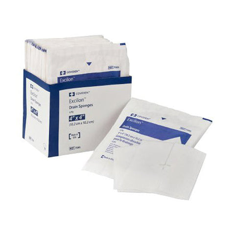 Cardinal, Curity Drain Sponge 4 x 4 Inch, Box Of 25 Cardinal