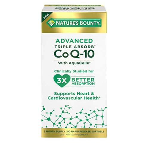 Nature's Bounty, Advanced Triple Absorb Co Q10, 90 Count Nature's Bounty