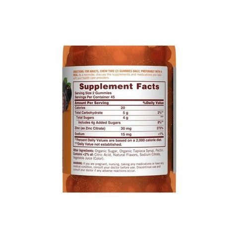 Sundown Naturals, Zinc Gummies, 90 Count