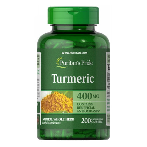 Puritan's Pride, Turmeric, 400 mg, 200 Capsules Puritan's Pride