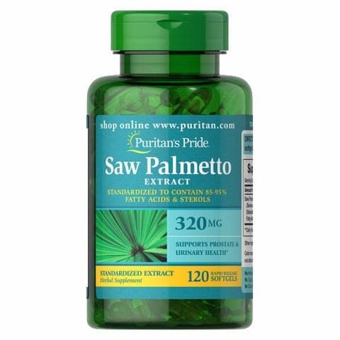 Puritan's Pride, Saw Palmetto Standardized Extract, 320 mg, 120 Softgels Puritan's Pride