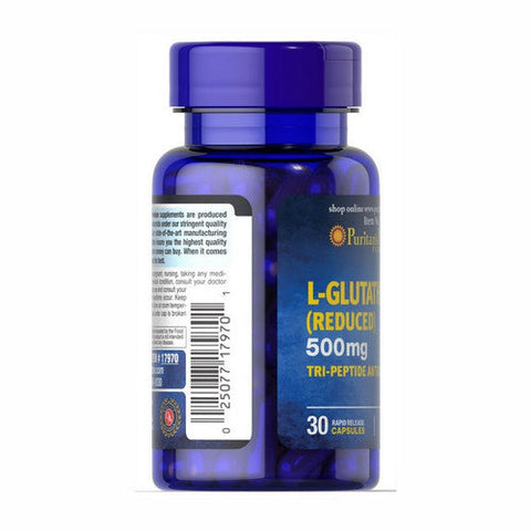 Puritan's Pride, L-Glutathione, 500 mg, 30 Capsules Puritan's Pride