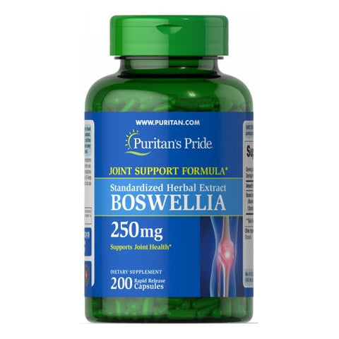 Puritan's Pride, Boswellia Standardized Extract, 250 mg, 200 Capsules Puritan's Pride