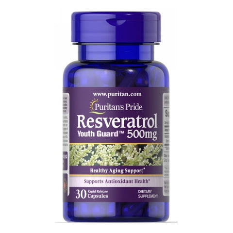 Puritan's Pride, Resveratrol, 500 mg, 30 Capsules Puritan's Pride