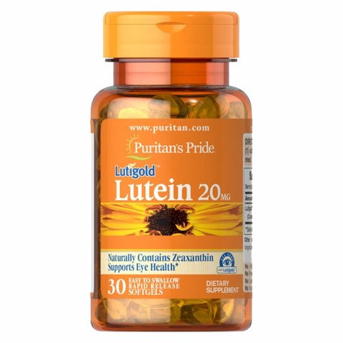 Puritan's Pride, Lutein with Zeaxanthin, 20 mg, 30 Softgels Puritan's Pride
