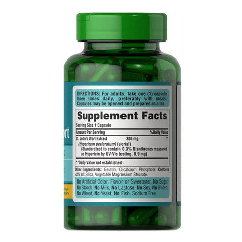 Puritan's Pride, St. John's Wort Standardized Extract, 300 mg, 200 Capsules Puritan's Pride