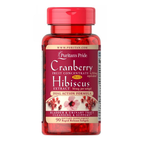 Puritan's Pride, Cranberry Fruit Concentrate Plus Hibiscus Extract, 90 Softgels Puritan's Pride