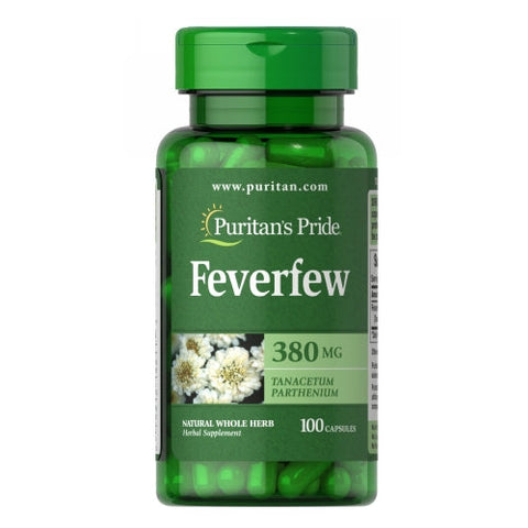 Puritan's Pride, Feverfew, 380 mg, 100 Capsules Puritan's Pride